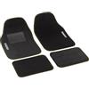 Goodyear Set 4 Tappetini Auto Universali in Moquette Nera, Tappeti con Battitacco Rinforzato e Sottofondo Antiscivolo per Alta Tenuta, Logo Ricamato, Lavabili, Interni Macchina SUV Berlina, Nero