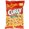 Lorenz Snack-World Rohscheiben, Curly Classic, Snack Salato di Mais con Pasta di Arachidi, Cornetti al Gusto di Arachidi, Croccanti all'Esterno, non Fritto e Vegano, 1 Confezione da 120gr