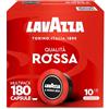 Lavazza, A Modo Mio Qualità Rossa, 180 Capsule Caffè