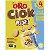 ORO SAIWA Oro Ciok Pocket Mini Biscotti Ripieni di Crema al Cacao Magro - 4 X 40g