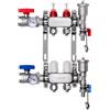 VEVOR Collettore di Riscaldamento Radiante a 2 Rami, Collettore per Tubi PEX da 12,7 mm in Acciaio Inossidabile PEX, con Adattatori da 12,7 mm, per Pavimento Radiante Idronico, Kit Collettore PEX