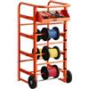 VEVOR Supporto per Bobine di Filo, 11 Barre, Distributore per Bobine Multiple con Vassoio Portaoggetti per l'Archiviazione dei Cavi, Uso Elettrico, Industriale e al Dettaglio, Efficienza Lavorativa