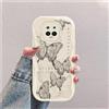 hdqICase Farfalla Custodia Onda Silicone Morbido Compatibile con Xiaomi Redmi Note 9S/Redmi Note 9 Pro Bianco Cover