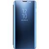 AICase Cover per Samsung Galaxy S10 Plus Custodia a portafoglio Clear View Cover Flip Case (Blu)
