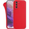 MyGadget Cover per Samsung Galaxy S21 - Custodia Protettiva in Silicone Morbido - Case TPU Flessibile - Ultra Protezione Antiurto & Antiscivolo Rosso