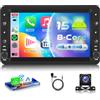VECHTEL 8 CORE 4G+64G Autoradio Android 15 per Alfa Romeo 159 2004-2011, 7 Pollici HD IPS Touchscreen Stereo Auto co Carplay Android Auto senza Fili GPS Wi-Fi USB Bluetooth Radio FM RDS Retrocamera