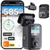 Vantrue E360 Plus Dash Cam 585°, Doppio STARVIS 2, 3 Lenti Fisheye, Visione Notturna IR, GPS, WiFi, Schermo Touch, Parcheggio, Comando Vocale, Supporto 1TB.