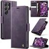 Cracedily Cover per Samsung Galaxy S24 Ultra Case, Libro Custodia Portafoglio Premium Pelle PU, Slot Scheda, RFID Shieldon, Chiusura Magnetico Aletta Antiurto Case Custodia per Galaxy S24 Ultra, Viola