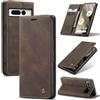 Azororo Cover per Google Pixel 7 Pro 5G, Premium PU Pelle Custodia, Magnetica Carta Fessura Portafoglio Case, Flip Cavalletto Custodia per Google Pixel 7 Pro - Caffè