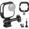 K&F CONCEPT Gabbia di Espansione Compatibile con Accessori per Action Camera Insta360 Go Ultra - Adattatore Filettatura 1/4, Set di Montaggio per Treppiedi, Asta Selfie, Bici, Auto e Casco
