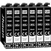 Jhaan T1281 Cartucce d'inchiostro per Epson T1281 Cartucce, 6 Nero
