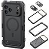 SMALLRIG Mobile Video Cage per iPhone 17 Pro, con custodia per telefono/telaio morbido in TPU/attacco a T e piastra posteriore per obiettivo filettata da 17 mm, rig video per telefono - 5542
