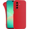 MyGadget Cover compatibile con Samsung Galaxy A26 5G - Custodia Protettiva in Silicone Morbido - Case TPU Flessibile - Ultra Protezione Antiurto & Antiscivolo Rosso
