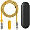 Rolling Square inCharge XL 300 cm - Cavo Usb Type-c, Cavo Universale Cellulare, Regalo Uomo, Caricatore Universale Cellulare 6 in 1, Gadget Tecnologico, Giallo, Cavo Lightning da 100W