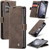 Azororo Cover per Samsung Galaxy Z Fold 7 5G, Premium PU Pelle Custodia, Magnetica Carta Fessura Portafoglio Case, Flip Cavalletto Custodia per Samsung Galaxy Z Fold 7 - Caffè