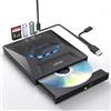 UNITEK Masterizzatore esterno USB 3.0&Type C Unità CD/DVD esterna -/+RW con slot per scheda SD per PC Laptop, Desktop, Portatile, Macbook Pro/Air per Windows 11/10/8.1/7/XP/Vista/Linux/MacOS