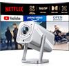 TOPTRO Proiettore 4K【Compatibile con Netflix & Dolby】Proiettore Portatile 700ANSI Messa Fuoco Auto Keystone con Bluetooth Bidirezionale Mini Proiettores Girevole 360° per Home Theater/Esterno Videoproiettore