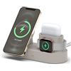 elago Stazione MS Trio 2 Compatibile con Magsafe, Apple Watch, iPhone Serie 14, 13, 12 Tutte le AirPods [Caricatore non incluso]