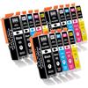 Tinnee Cartucce 580XXL 581XXL Compatibile con Canon PGI-580XXL Canon CLI-581XXL per Pixma TR7500 TR7550 TR8500 TR8550 TS6100 TS6150 TS6151 TS6200 TS6250 TS6251 TS6350 6351 TS705 TS9540 TS9550