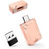 Nanopell 【Nessuna APP】Nanopell Chiavetta USB C 128 GB Utilizzata per Espandere la Memoria Aggiuntiva del Telefono. Pendrive Type C per lphone15+/Android/PC. Con Adattatore USB Separato e Coperchio Magnetico.