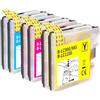 Tinnee LC-980XL LC-1100XL Cartucce d'inchiostro Sostitutive per Brother LC980 XL Brother LC1100 XL Cartucce per Brother DCP-J140W 145C 165C 185C 195C 197 197C DCP373CW 365CN 375CW 385C 390CN DCP-383C