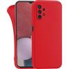 MyGadget Cover per Samsung Galaxy A32 5G - Custodia Protettiva in Silicone Morbido - Case TPU Flessibile - Ultra Protezione Antiurto & Antiscivolo Rosso