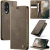 Cracedily Cover per Samsung Galaxy S25 Edge Case, Libro Custodia Portafoglio Premium Pelle PU, Slot Scheda, RFID Shieldon, Chiusura Magnetico Aletta Antiurto Case Custodia per Galaxy S25 Edge, Caffè