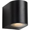Lucide Zora di LED - Faretto da parete LED esterno - dim. - GU10 - 2 X 5 W 3000 K - IP44 - Bianco, Alluminio, Black, GU10, 5 wattsW, 230 voltsV