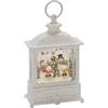 Konstsmide 4394-200 Lanterna LED Volante Babbo Natale sopra villaggio bianco caldo LED con interruttore