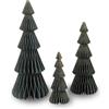 HAPPY DAYS Albero di Natale pieghevole a nido d'ape, decorazione natalizia per casa, centrotavola, ufficio, esterno, set di 3 alberi di Natale per decorare: altezza 40/30/20 cm, facile da montare e resistente