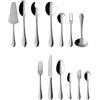 Villeroy & Boch - Mademoiselle Set di Posate 68 Pezzi Argento, Lavabile in Lavastoviglie, 12 Persone Platino, Forchette, Coltelli, Cucchiaio, Acciaio Inossidabile