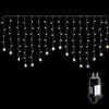 SALCAR 2 m, 104 luci a LED a forma di fiocco di neve, per interni, 16 fiocchi di neve, per esterni, con 9 modalità e funzione di memoria, bianco caldo