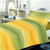 Dorian Home - Set Copripiumino Matrimoniale 250x210 con Sacco in 100% Puro Cotone + 2 Federe Cuscino Letto 50x80 con Patella di 18 cm (Smeralda Gialloverde, Una Piazza e Mezza - 200x210 cm)