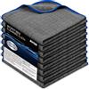 Airlab 8X Panno Microfibra Asciugatura Auto Moto Professionale 40x40CM, Asciugamani Assorbenti Senza Aloni Rapido Lavaggio Catturapolvere Lucidatura Auto Moto, Panni Stracci Pulizia Vetri Cucina Bagno