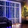 Aigostar Tenda Luminosa Natale RGB, 3m*3m, Tenda Luci 300 LED, Luci Per Tende con 8 Modalità, Impermeabile, Timer, Esterni, Interni, Decorazione Natalizia, Feste