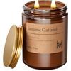M&SENSE Candela Profumata Grandi 550g Eucalipto Menta, 110H Dura, Naturali Non Tossico Aromaterapia, Vintage Candele Bomboniere, Autunnali Regalo per Donna/Compleanni/Natale