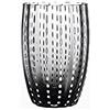 Zafferano Perle Bicchiere Tumbler Lavorato a Mano in Vetro Colorato Trasparente cl 32 h 109mm d 71mm, set 6 pezzi, Grigio