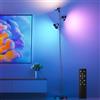 SIBRILLE RGB Lampada da Terra Salotto Dimmerabile 36W, 2500lm Piantana LED con Telecomando, 2700K-6500K, Individuale Controllo,Lampada da Lettura Moderna per Soggiorno, Sala Giochi, Hotel
