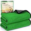 Airlab XXL Panno Microfibra Asciugatura Auto Moto Professionale 90x60 CM, 500GSM Asciugamani Assorbenti Senza Aloni Rapido Lavaggio Catturapolvere Lucidatura, Panni Stracci Pulizia Cucina Vetri Bagno