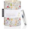 M&SENSE Candele Profumate Soia Pera e Rosa 320g, Candele Eleganti e Raffinate, Aroma Fresco Primaverile, Lunga Durata 60 Ore, Regalo Chic per Donna, Arredo Casa, Relax, SPA, Benessere Naturale