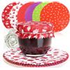 COM-FOUR® 30x centrini decorativi per barattoli di conserva | centrini per marmellata - decorazione per barattoli di conserva - centrini in vetro