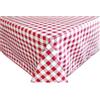 Home Direct Tovaglia Cerata in PVC, Lavabile, Copritavolo, a Quadretti, Rossa, 100 cm X 140 cm