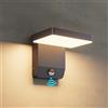 K-Bright LED applique con Sensore di Movimento, 20W lampada da Parete Esterno Bianco caldo 3000K, Esterno Applique per Terrazza Corridoio Giardini, Antipioggia IP65 Antracite