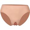 Wisfancy Silicone Finta Vagina Mutandine Realistico Sissy Pantaloni Nascondere Gaff Boxer Uomini Perizoma per Transgender Dragqueen Crossdresser Cosplay, Marrone