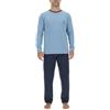 Pierre Cardin Underwear Pigiama da Uomo Lungo 100% Cotone, Abbigliamento da Notte Uomo, Set t-Shirt e Pantaloni, Grigio Chine/Nero, XL