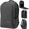 Gomatic Zaino da viaggio 20 - 24 l, zaino da viaggio, borsa per computer portatile, zaino da computer, zaino da palestra, borsa da viaggio, borsa da viaggio, zaino impermeabile, Nero, 20-24 Liter