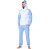 Ladeheid Pigiama Uomo Due Pezzi con Travestimento Animale a Maniche Lunghe LA40-239 (Nero Babbuino, 3XL)