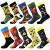 BISOUSOX Calzini da Uomo Divertenti,Calzini alla Moda Pazzi Colorati per Uomo Calzini Classici,Calzini Novità,Calzini per Scarpe Sportive Miglior Regalo per Amico Marito