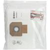Bosch 5x Sacchetto Filtrante in Tessuto Non Tessuto, Sacchetto di Ricambio per GAS 35 L AFC/ L SFC+/M AFC Professional, per l'Aspirazione a Secco, Accessori per Aspiratori Polvere