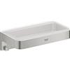 GROHE QUICKFIX Start Cube, Portaoggetti per doccia, Installazione a vite o con colla, Super Steel, 41107DC0